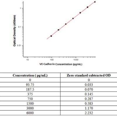 Sandwich ELISA: VE-Cadherin Antibody Pair [HRP] [NBP2-79463]